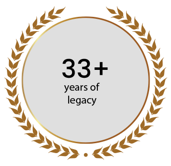 33+ years of legacy